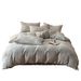 SetMicrofiber Duvet Cover Class A Maternal Infant Grade Simple Pure Cotton Linen Four-piece Set, Skin-friendly, Soft,_maomaolike.com