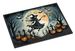 Flying Witch Spooky Halloween Doormat Front Door Mat Indoor Outdoor Rugs For Entryway, Non Slip Washable Low Pile, 24H X 36W_maomaolike.com