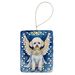 Bichon Frise My Angel Porcelain Ornament Christmas Tree Hanging Decorations For Home Christmas Holiday, Rectangle, Gift, Multicolor_maomaolike.com