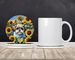 Shih Tzu In Sunflowers Large Sandstone Coasters Pack Of 4 Absorbent Round Coasters Decor Gifts For Men Or Women, 4 In, Multicolor_maomaolike.com