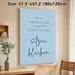 German Event Seated Reminder Painting Poster, Minimalist Light Blue Typographic Poster, Clear Event Notice For Event Venues, Auditoriums_maomaolike.com