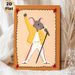 Singing Mouse Painting Poster, Vibrant Cartoon Style Poster, Playful Rock-star Mouse Design With Raised Fist And Microphone, Charming Decor For Living_maomaolike.com
