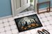Black Cat Spooky Halloween Doormat Front Door Mat Indoor Outdoor Rugs For Entryway, Non Slip Washable Low Pile, 24H X 36W_maomaolike.com