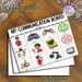 Communication Board Painting Poster, Vibrant Visual Communication Poster, Aids Daily Basic Expression, Suitable For Home And Therapy Environments_maomaolike.com