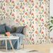 plant Leaves Flowers Birds Removable Decorative Waterproof Wallpaper_maomaolike.com
