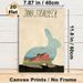 John Steinbeck Farm Rabbit Painting Poster, Vintage Rabbit Silhouette With Red Farm Scene Poster, Retro Literary-inspired Decor For Home Study, Living_maomaolike.com