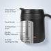 350/500ml Handle Stainless Steel Insulated Mug Coffee Tumbler Thermos Tea Cups With Lip_maomaolike.com