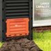 Garden Compost Bin 80 Gallon Outdoor Large Capacity Composter Fast Create Fertile Soil Aerating Box, Orange_maomaolike.com
