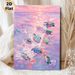 Sea Turtle Themed Painting Poster, Pastel Impasto Style Sunset Ocean Poster, Vibrant Textured Marine Art, Ideal For Bedroom, Living Room_maomaolike.com