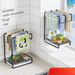 Dishcloth Draining Kitchen Towel Wall-mounted Storage Organizer Tool No-drill Drying Rod Rack_maomaolike.com