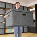 Cotton Linen Large Capacity Foldable Thickened Fabric Storage Bin Multifunctional Covered Extra Thick Clothing Organizer_maomaolike.com