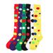 Unisex Halloween polka Dot Clown Stockings Rave Ball party performing festive polka dot over the knee socks_maomaolike.com