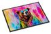 Hippie Animal Grizzly Bear Doormat Front Door Mat Indoor Outdoor Rugs For Entryway, Non Slip Washable Low Pile, 24H X 36W_maomaolike.com