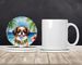Japanese Chin Luau Large Sandstone Coasters Pack Of 4 Absorbent Round Coasters Decor Gifts For Men Or Women, 4 In, Multicolor_maomaolike.com