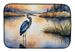 Blue Heron In The Golden Hour Dish Drying Mat Absorbent Dish Drying Mat Pad For Kitchen Counter Dish Drainer Mat For Countertop, 14 X 21", Multicolor_maomaolike.com