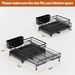 Laveshop Dish Drying Rack - Expandable Rack, Large Capacity Dish Drainer For Kitchen Counter, Rust-Proof With Utensil Holder, Black_maomaolike.com