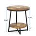 Modern Side Table,Rustic End Table,Round Coffee Table_maomaolike.com