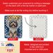 Tibetan Terrier My Angel Porcelain Ornament Christmas Tree Hanging Decorations For Home Christmas Holiday, Rectangle, Gift, Multicolor_maomaolike.com