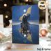 Mysterious Hooded Figure & Knight Reflection Painting Poster, Dark Fantasy Moonlit Waterscape Poster, Evocative Symbolic Artwork Ideal For Bedroom_maomaolike.com