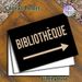 French Bibliothèque Themed Painting Poster, Minimalist Typography With Arrow Poster, Clear Directional Guide, Ideal For Home Library And Study Room_maomaolike.com