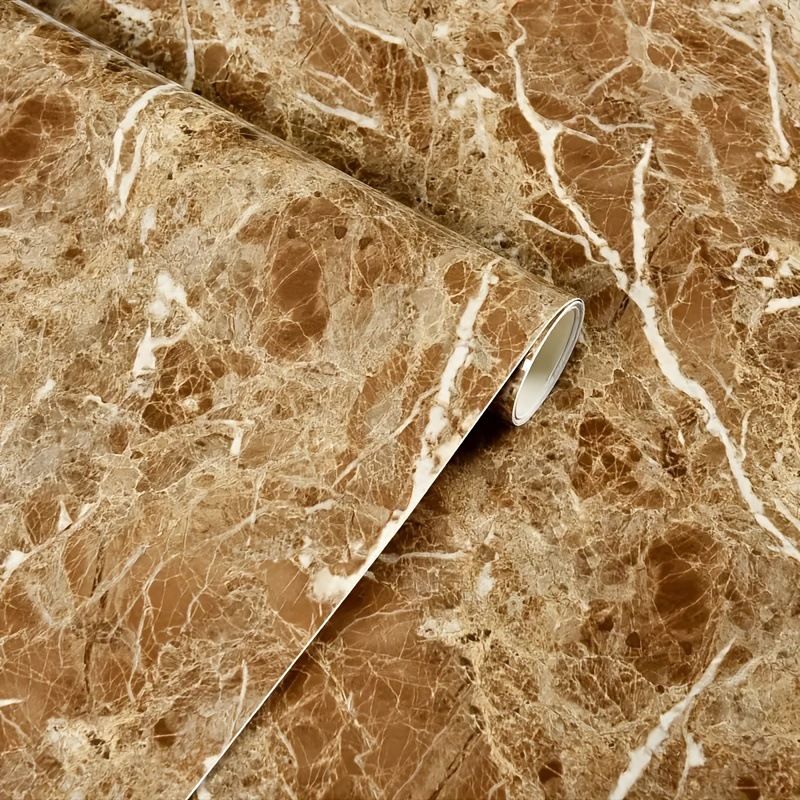 Self-adhesive Marble Pattern Renovation Stickers Waterproof Oil-proof Background Wall Kitchen PVC Wallpaper_maomaolike.com