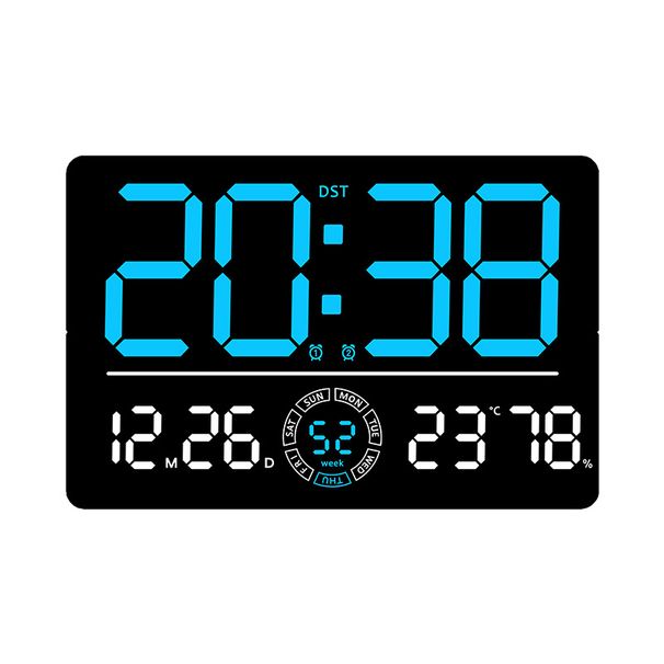 New Living Room Wall Simple Modern LED Digital Bluetooth Automatic Time Setting Electronic Clock 6667_maomaolike.com