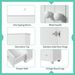 Tall Storage Cabinet With Three Drawers For Bathroom/Office_maomaolike.com