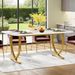 Modern Dining Table Kitchen Table With Marble Table Top_maomaolike.com