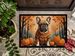 Fawn French Bulldog Fall Doormat Front Door Mat Indoor Outdoor Rugs For Entryway, Non Slip Washable Low Pile, 24H X 36W_maomaolike.com