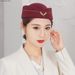 Hot Sale Womn Elgant Stwardss Cadt Uniform Caps Wool Flt Pillbox Air Hostsss Brt Hat Costum Cosplay Musical_maomaolike.com