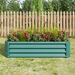 Metal Raised Garden Bed, Rectangle Raised Planter 4×2×1ft For Flowers Plants, Vegetables Herb Veezyo Green_maomaolike.com