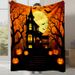 Digital Printed Flannel Halloween Blanket_maomaolike.com