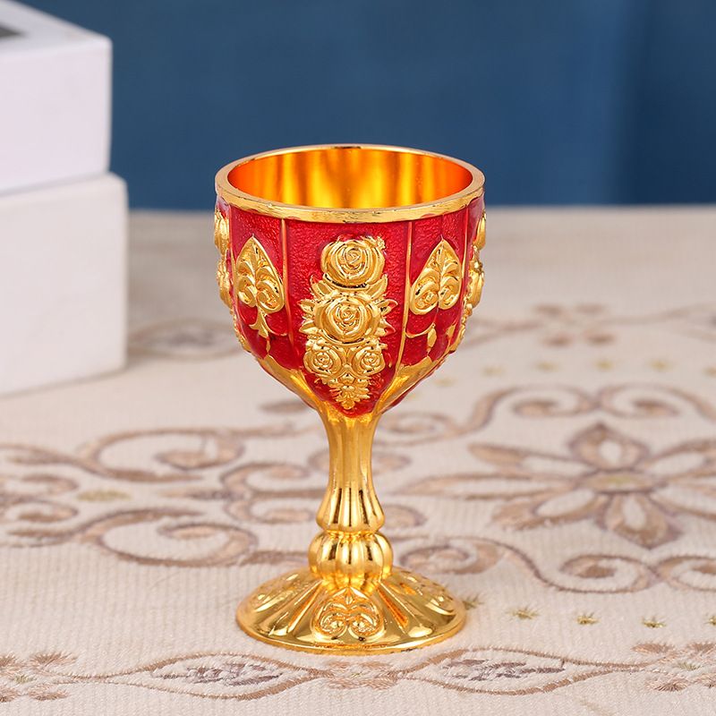 High-end Household White Wine Cup, Retro High-Value Creative Personality Anti-break Cocktail Cup Ornament_maomaolike.com