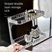 Light Luxury Rack Washstand Cosmetic Organizer Desktop Bathroom Skincare Storage Shelf_maomaolike.com