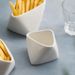 3D Folded Edge French Fries Cup Household Ceramic Cooking Bowl Creative Specialty Hotel Tableware Snack Plate Dipping_maomaolike.com