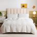 Home Textile Solid Color Craft Style Seersucker Three Piece Set Duvet Cover Full Size_maomaolike.com