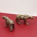 Antique-Style Yellow Plated Copper Polar Bear Solid Handheld Copperware Animal Decoration Tea Pet Antique Small Ornament_maomaolike.com