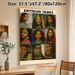 Eritrean Tribes Painting Poster, Vibrant Ethnic Portrait Collage Poster, Cultural Artistic Decor Ideal For Home, Office Or Cultural Display Areas_maomaolike.com
