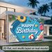 Tropical Pool Party Birthday Banner - 2D Flat Polyester Wall Hanging With Flamingos, Palm Leaves, Beach Balls, Photo Backdrop, Summer Party Decor_maomaolike.com