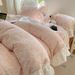 Wholesale INS French Retro Pastoral Style Soft Three-Layer Gauze 4-Piece Ruffled Pure Cotton Floral Four-Piece Set_maomaolike.com