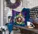 Chocolate Poodle King Of Mardi Gras Throw Pillow Machine Washable, Indoor Outdoor Decorative Pillow For Couch, Bed Or Patio, 18Hx18W_maomaolike.com
