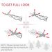 Prelit Christmas Tree Douglas Fir Artificial Christmas Tree With Realistic Branches, Warm White LED Lights_maomaolike.com