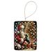 Dachshund And Santa Claus Porcelain Ornament Christmas Tree Hanging Decorations For Home Christmas Holiday, Rectangle, Gift, Multicolor_maomaolike.com