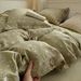 2026 Spring New Class A All-Cotton Double-Layer Yarn Four-Piece Retro Button Style Cotton-Like Feel Pure Washed Cotton Duvet Cover_maomaolike.com