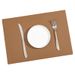 PU Leather Placemats - Double-Sided Heat-Resistant For Dining Table & Cups (Solid Color Non-Slip Set Of 4 Or 6 Easy To_maomaolike.com