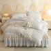 2026 Spring New Pure Cotton Printed Duvet Cover Bed Skirt Four-Piece Four Seasons Pastoral Style Bedding Set Suitable For_maomaolike.com