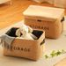 Household Cotton Linen Large Clothes Basket Snacks Toys With Lid Foldable Multifunctional Wardrobe Organizer Storage Box_maomaolike.com