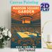 Basketball Game At Madison Square Garden Painting Poster, Vibrant Retro-style Basketball Arena Crowd Scene Poster, Eye-catching Sports Decor Ideal For_maomaolike.com