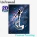 Wishbone Themed Painting Poster, Dreamy Cosmic Sailor Scene Poster, Unique Tracklist Design, Ideal For Bedroom And Music Studio_maomaolike.com