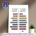 Things I Can & Can't Control Guide Painting Poster, Soft Color Block Typographic Poster, Practical Mental Wellness Reminder Ideal For Home Office_maomaolike.com